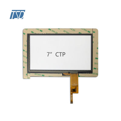 Niestandardowy ekran dotykowy PCAP Ctp Hartowane szkło Interfejs I2C 7 cali
