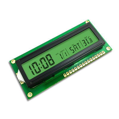 Wyświetlacz LCD 16x2 znaków 3,3 V 122x44x12,8 mm Zarys 6 kąt na godzinę