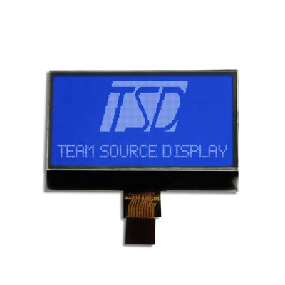 Szary moduł wyświetlacza graficznego LCD odblaskowy 128x48 Rozmiar 32x13,9 mm Obszar aktywny