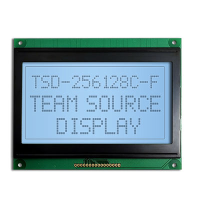 Niestandardowy 256x128 FSTN transmisyjny pozytywny moduł graficzny monochromatyczny wyświetlacz LCD COB