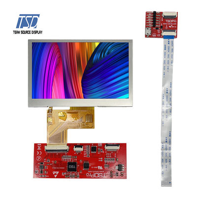 Transmisyjny moduł TN 4,3 cala UART LCD 480x272 Rozdzielczość ST7282 IC 500nits