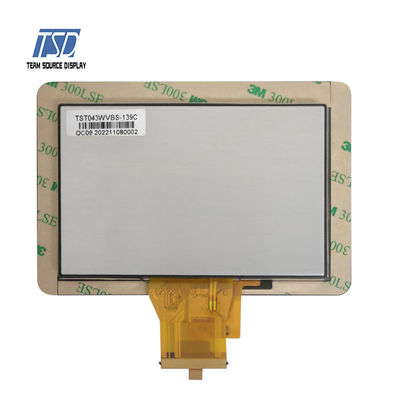 Wyświetlacz LCD IPS TFT klasy motoryzacyjnej 4,3 cala 800x480 Transmisyjny \