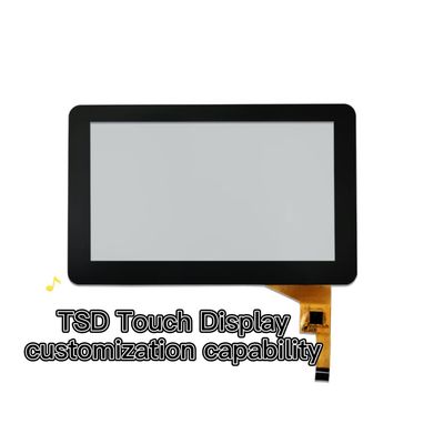 800x480 Tft pojemnościowy ekran dotykowy 7 cali Coverglass 0,7 mm interfejs I2C