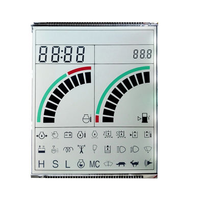 Monochromatyczny, skomponowany ekran LCD Convertible 7Segment For Speedometer