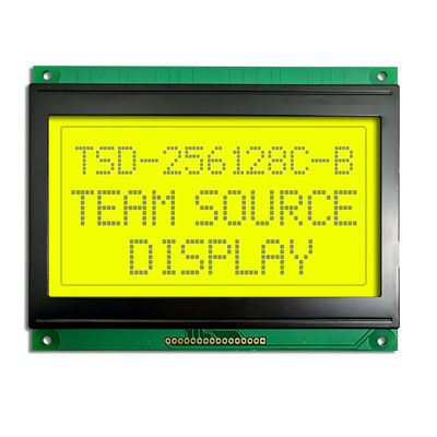 Niestandardowy 256x128 STN Niebieski transmisyjny pozytywny moduł graficzny monochromatyczny wyświetlacz LCD COB