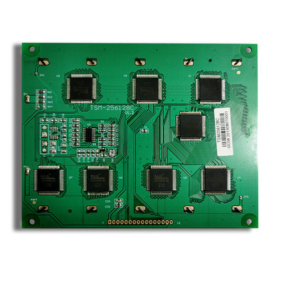 Niestandardowy 256x128 STN Niebieski transmisyjny pozytywny moduł graficzny monochromatyczny wyświetlacz LCD COB